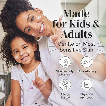 Puriya National Eczema Association Accepted Cream 2 oz, Dry Itchy Skin Relief, Colloidal Oatmeal Lotion, For Kids, Adults, Face, Hands, Mother of All Creams, Plant-Based Hydration,No Fragrance Added