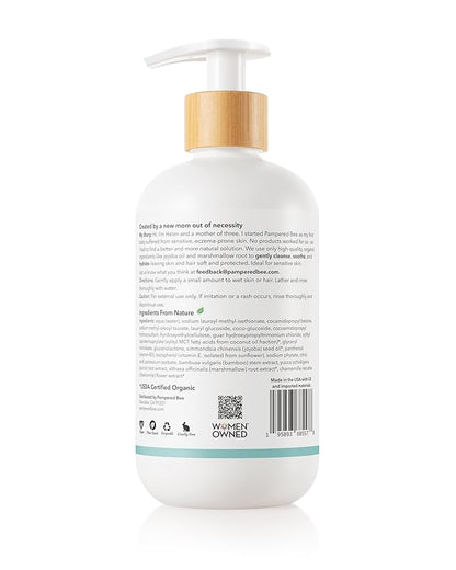 Shampoo & Body Wash + Conditioner Combo Set (Unscented) All Natural Formula for Newborns, Toddlers and Kids, 12 fl oz Each 12 Fl oz Each