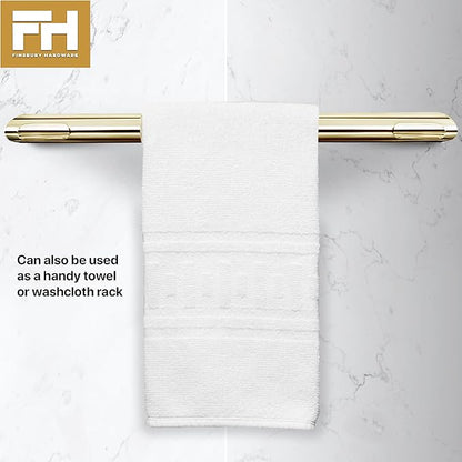 Shower Foot Rest, Corner Shower Bar for Shaving Legs, Wall Mounted Hotel Foot Ledge, Brass Bar Bathroom Foot Step (Polished Brass)