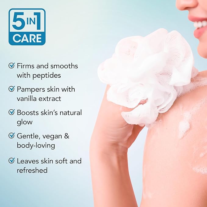 Botanic Hearth Vanilla Body Wash – Hydrating 5-in-1 Shower Gel with Warm Vanilla Aroma, Gentle Daily Cleanser for All Skin Types, Sulfate & Paraben Free – 16 fl oz