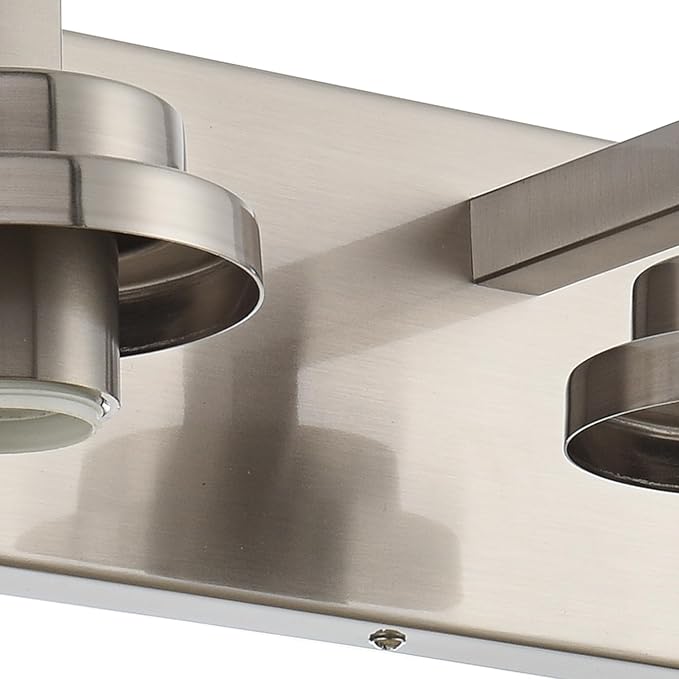 MELUCEE 5-Light Bathroom Vanity Light Brushed Nickel Finish with Clear Glass Shade, Modern Wall Mount Light Fixtures for Bedroom Powder Room Hallway