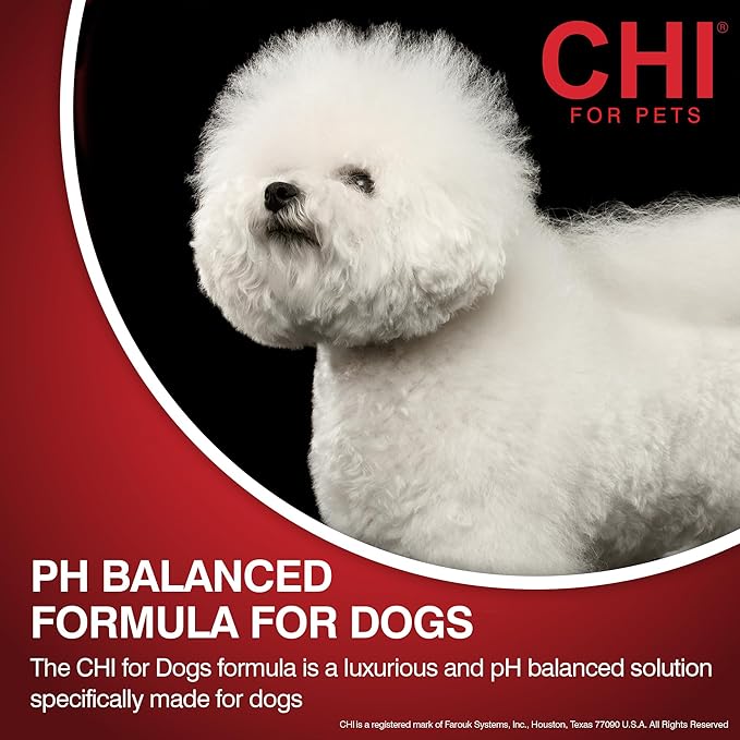 CHI for Dogs Deodorizing No-Rinse Foam - Dry Shampoo and Odor Eliminator for Dogs - Sulfate and Paraben Free - Made in USA - Waterless Pet Grooming Foam, Pump Bottle, 8 Fl Oz