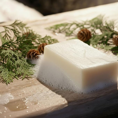 Asayu Japan Body Soap - 1 Bar, 85g, For Men and Women, Gentle on All Skin Types (Hinoki)