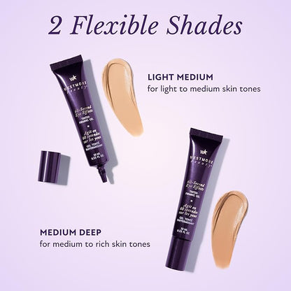 Westmore Beauty 60 Second Effects Tinted Firming Gel - Under Eye Cream For Puffiness And Bags Under Eyes - 20 mL Medium to Deep - 0.68 Fl Oz