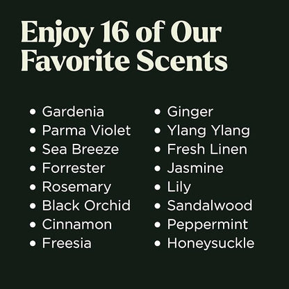Lagunamoon Fragrance Oil Collection - Premium 16 Piece Gift Set for Diffusers, DIY Candle Making Supplies, Soap Scents, Slime - Aromatherapy Essential Oil Set for Home, Office, Car & Yoga Room