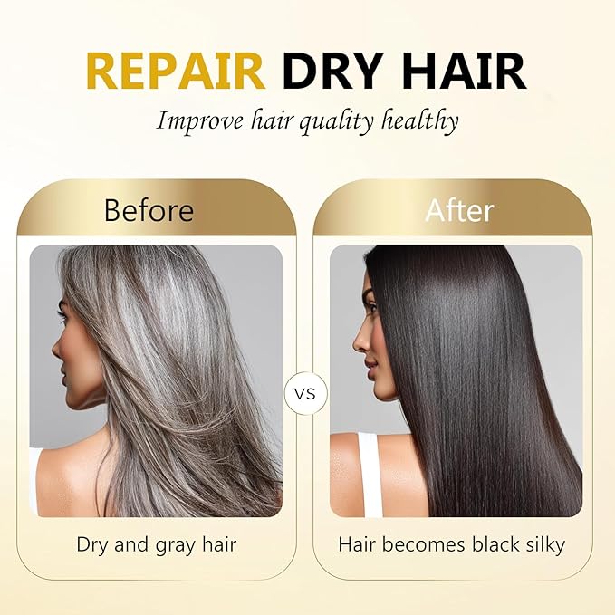Black Hair Soap Bar with Bamboo Charcoal & Herbal Extracts - Natural Solution for Youthful Hair ﻿