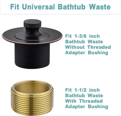 BESTILL Bathtub Drain Kit and Overflow Faceplate, Oil Rubbed Bronze