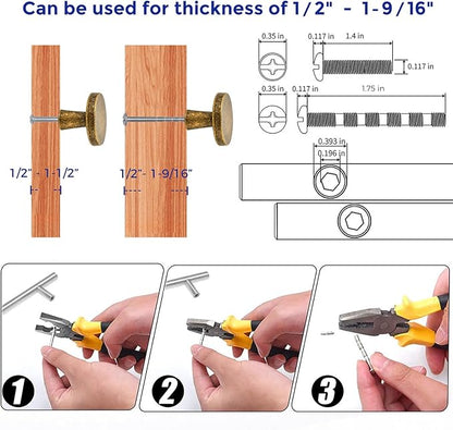 Ravinte 10 Pack Drawer Pulls 1-1/4 Inch Kitchen Cabinet Knobs Solid Round Dresser Drawer Knobs Antique Brass Dresser Knobs Drawer Knobs Simple Cabinet Hardware for Cupboard Drawer Pulls