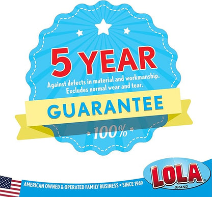 LOLA Classic Toilet Brush w/Under-The-Rim Scrubber, 4 Pack, Deep Cleans The Entire Toilet Bowl, Non-Slip Handle w/Rubber Comfort Grip