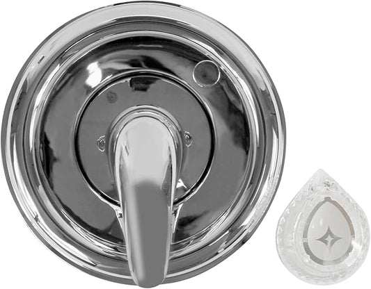 Danco 10001 Trim Kit, for Use with Moen Tub and Shower Faucets, Plastic, Chrome Plated, Single-Handle Valve