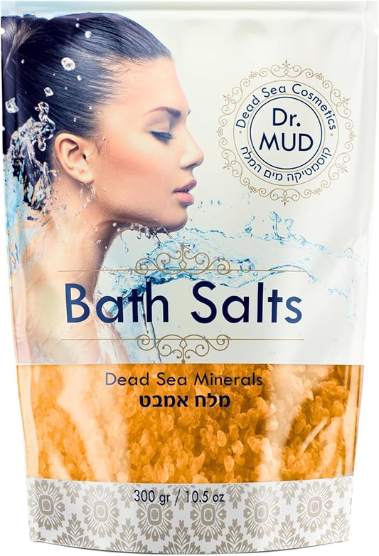Natural Dead Sea Salt 100% Mineral-Rich Bath Soak, More Minerals Than Epsom Salt, Deep Relaxation, Detox, Exfoliates & Softens Skin, Helps Psoriasis, Eczema (10.5 oz, Jasmine)
