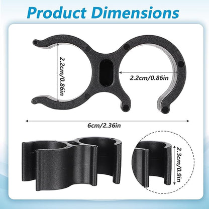 2 PCS Shower Head Holder for Shower Chair, Universal Bath Seat Shower Bracket Attachment for Transfer Bench, Tub Stool, Elderly Disabled Users, Universal Fit
