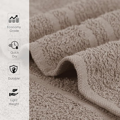 24 Pack Sand Hand Towel 100% Cotton Spa Towel – 16x26 inches Highly Absorbable Facial Towels Gym, Hair Towel and Face Towel Bulk Small Towels (Not Bleach Proof)