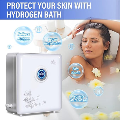 Nano Hydrogen Rich Moisturizing Bubble Bath Machine Above 4000ppd Molecular Hydrogen-Rich Water Bath Spa Bath Machine for Skin Health ﻿