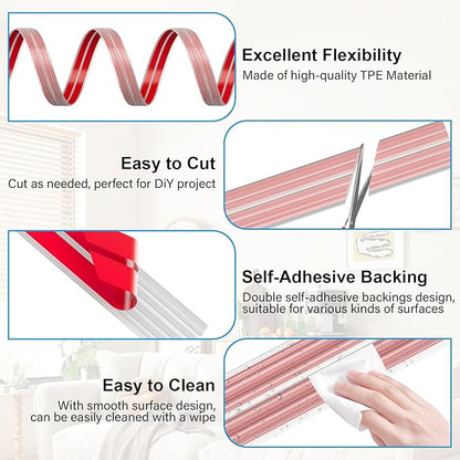20FT Flexible Wall Corner Protector Moulding Trim, Peel and Stick Inside & Outside Wall Corner Guards Edge Protector,Self Adhesive Molding Trim Strip for Edge Ceiling