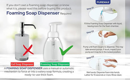 Foaming Hand Soap Refills with Essential Oils | Lavender Chamomile | Gentle, Moisturizing | Triclosan-free | Made in USA | 128 Fl Oz (1 Gallon)