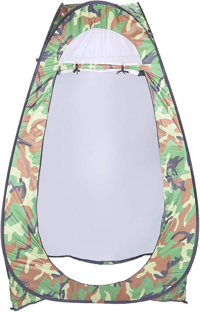 Pop Up Privacy Shower Tent,Portable Outdoor Bathroom Toilet Changing Dressing Room,Instant Rain Shelter for Camping & Beach,Lightweight & Sturdy, Easy Set Up, Foldable, with Carry Bag (Camouflage)