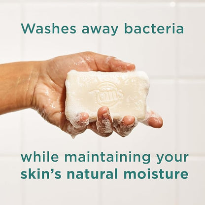 Tom’s of Maine Natural Beauty Bar Soap For Women and Men, Fragrance Free, Sensitive Skin, 5 oz Bar (Pack of 6)