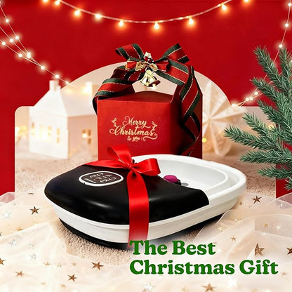 Collapsible Foot Spa Bath Massager with Heat Bubbles and Vibration Massage and Jets, 16oz Tea Tree Oil Foot Soak Epsom Salt, WHALSTAR Foot Bath Bucket With Red Light & Remote