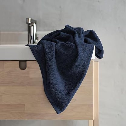 Delara 100% Organic Cotton Towels 650 GSM Plush Feather Touch Quick Dry Bath Towel, Pack of 6 GOTS Certified, Oeko-Tex Green Certified, Organic Cotton Bath Towel, 30"X58"