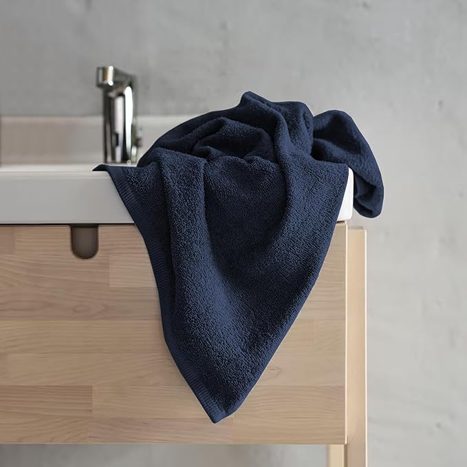 Delara 100% Organic Cotton Towels 650 GSM Plush Feather Touch Quick Dry Bath Towel, Pack of 12 GOTS Certified, Oeko-Tex Green Certified, Organic Cotton Bath Towel, 30"X58"