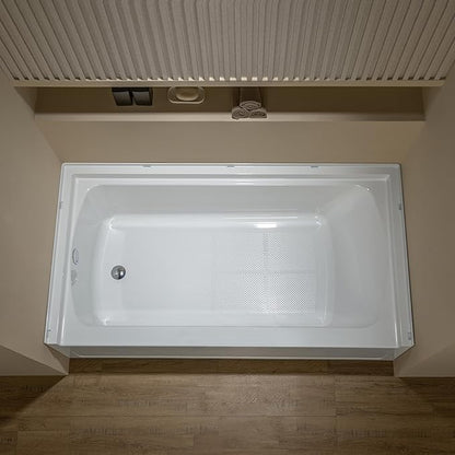 WOODBRIDGE 60” x 32” Alcove Soaking Bathtub in white with Left-Hand Drain Hole