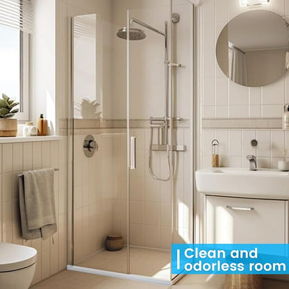 POZIA Clear Frameless Glass Shower Door Bottom Seal | Shower Door Sweep for Leak-Proof, Quick Installation to Create Reliable Water Barrier (1PACK-1/4in-22mm Gap)