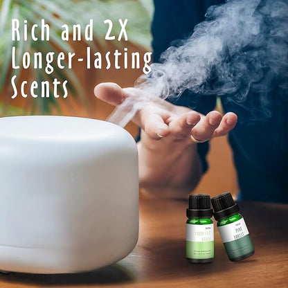 Fragrance Oils, MitFlor Nature Set of Essential Oils for Diffusers for Home, Soap & Candle Making Scents, Aromatherapy Oil Gift Set, Ocean Mist, Rain, Pine Forest and More, 6x10ml