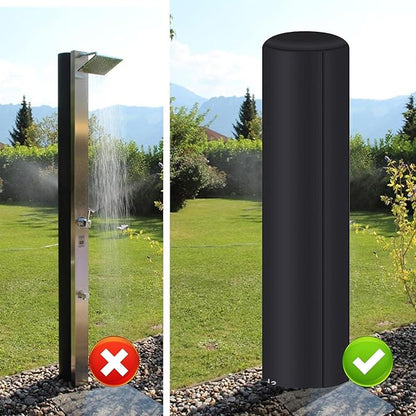 Outdoor Solar Shower, Heavy Duty Cover, 90.6x26.4 Inches Protective Cover with Windproof Design, Durable Material Shield, Camping Gear with Easy Installation, Adventure Supplies for Patio