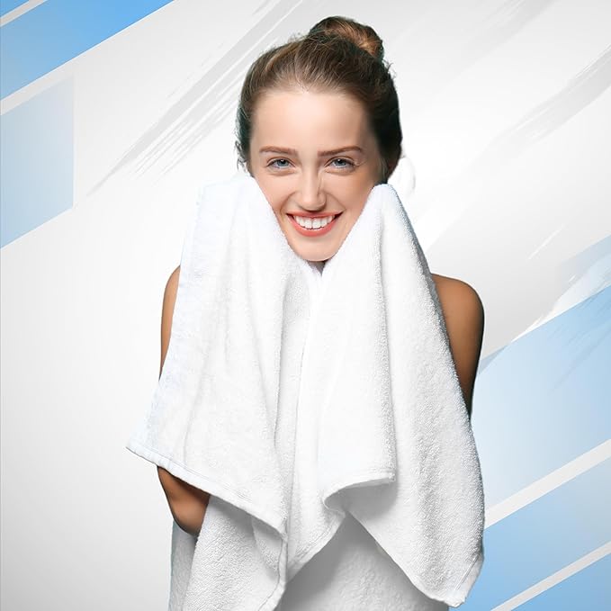 Infinitee Xclusives Luxury 100% Cotton Towel Set – 8 Piece Bathroom Towel Set (2 Bath Towels, 2 Hand Towels, 4 Washcloths) – Soft & Absorbent Towels for Bathroom (Intimate Red)