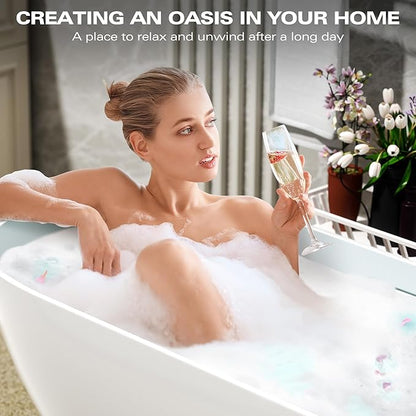 Abruzzo 69" Free Standing Solid Surface Resin Stone Bathtub, Contemporary Oval Soaking Tub with Overflow and Pop-up Drain, cUPC Certified，Matte White