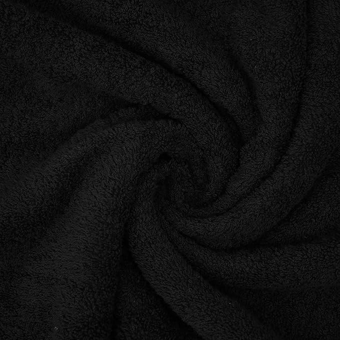 DAN RIVER Pack of 1 Bath Sheet 40x80 Inches, Oversized Black Bath Towels, Fluffy and Thick Extra Large Bath Sheets