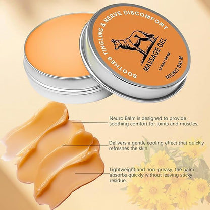 Neuro Balm – Joint & Muscle Soothing Cream with Arnica Oil, Camphor Blue & Chamomile Extract | Herbal Cooling Ointment for Daily Body Comfort & Care (1PCS)