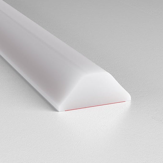 Collapsible Shower Threshold Water Dam, Shower Door Water Dam Barrier, Dry and Wet Separation Door Dam Water Stopper Kitchen Shower Threshold Silicon Water Blocker(98Inch)