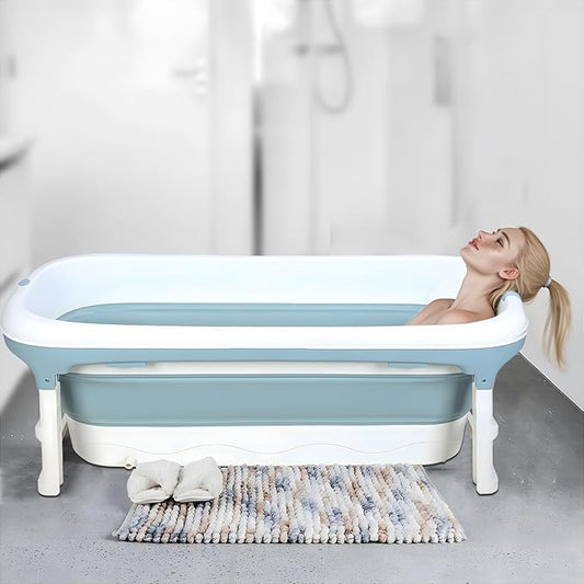 Portable Tub for Adults, Ice Bath Tub, Foldable Bathtub for Adults, Bathtub for Shower, Ice Bath, Sitz Bath, Portable Camping Shower, Freestanding Bathtubs 50 Inch