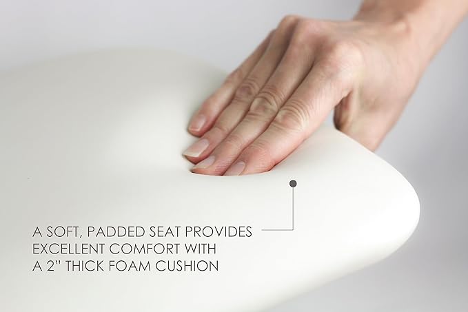 28" x 22.5" White Padded Wall Mount Folding Left-Handed Transfer Bench Shower Seat with Legs, ADA Compliant
