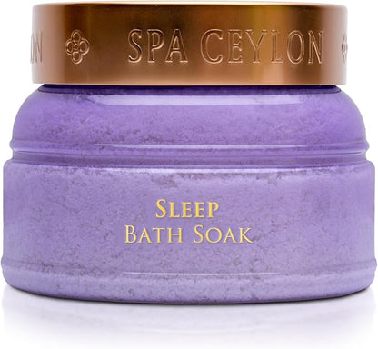 Spa Ceylon Sleep Bath Soak | Sleep Blend with Lavender, Patchouli & Ylang Ylang | Naturals Therapy for Relaxation & Wellness | 200g