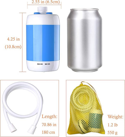 Iron Hammer Portable Shower Camping Shower Outdoor Shower Handheld Electric Shower