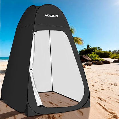 AKOZLIN Portable Pop Up Shower Tent Instant Privacy Dressing Changing Tent Outdoor Shower Room Camp Toilet Tent