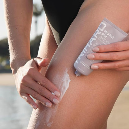 TRIHARD Chlorine Defense Body Lotion for Swimmers, Protects and Hydrates Sensitive Skin from Pool and Ocean, Pre and Post Swim Chlorine Protection from Hard Water and Chemicals