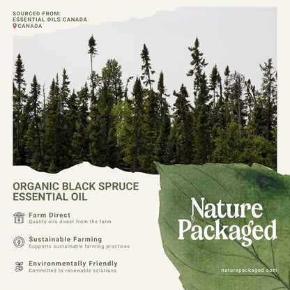Organic Black Spruce Essential Oil from Canada - Black Spruce Essential Oils for Candle Scent (5mL)