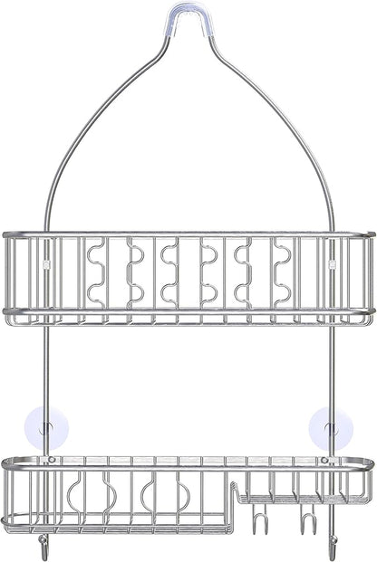 Simple Houseware Stainless Steel Bathroom Hanging Shower Head Caddy Organizer (26 x 16 x 5.5 inches)