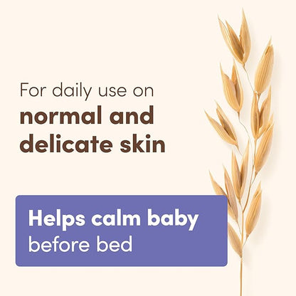 Aveeno Baby Calming Comfort Bath & Body Lotion Set, Nighttime Baby Skin Care Products with Nourishing Oatmeal Plus Relaxing Lavender & Vanilla Scents, Paraben- & Phthalate -Free, 2 Items