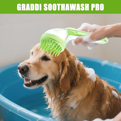 Pet Bathing Brush – Gentle Dog And Cat Scrubber With Integrated Soap Dispenser, Massage Cleansing Tool | Perfect For Puppies Kittens Cats, Home Use, Travel, Pool And Beach Bathing, Grooming Sessions