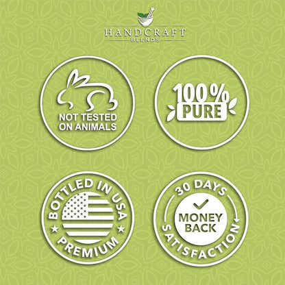 Handcraft Blends Lemongrass Essential Oil – Huge 4 Fl Oz – 100% Pure and Natural – Premium Grade Essential Oil for Diffuser and Aromatherapy, Skin, Massage, Candle and Soap Making Fragrance