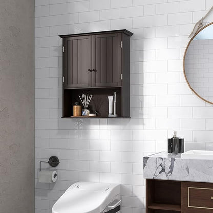 Safeplus 28" H x 23.5" W Wall Mount Medicine Cabinets with Adjustable Shelf and 2-Door for Bathroom Laundry Living Room