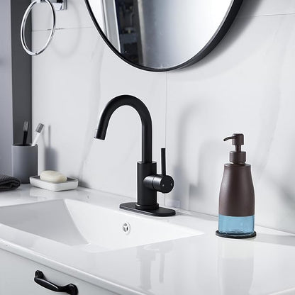 Gaussra Bronze Soap Dispenser with Coaster and Stickers, Stainless Steel and Glass Bottle Hand Pump Dispenser, Refillable Liquid Hand Soap Dispenser for Bathroom & Kitchen (11OZ / 320ML)