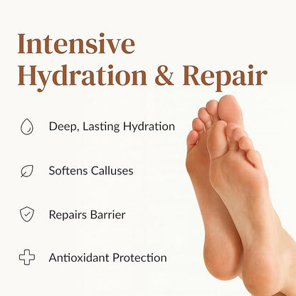 Epielle Hydrating Foot Mask 6 Pairs, Relieve and Soften with Shea Butter & Jojoba Oil, Deep Moisturizing Socks for Dry, Cracked Feet, Self Care Gifts for Women, Spa Kit, Stocking Stuffers