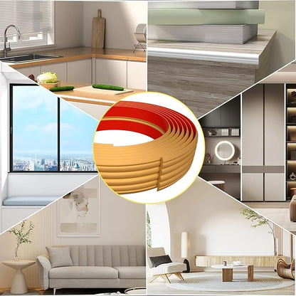 20FT Flexible Wall Corner Protector Moulding Trim, Peel and Stick Inside & Outside Wall Corner Guards Edge Protector,Self Adhesive Molding Trim Strip for Edge Ceiling