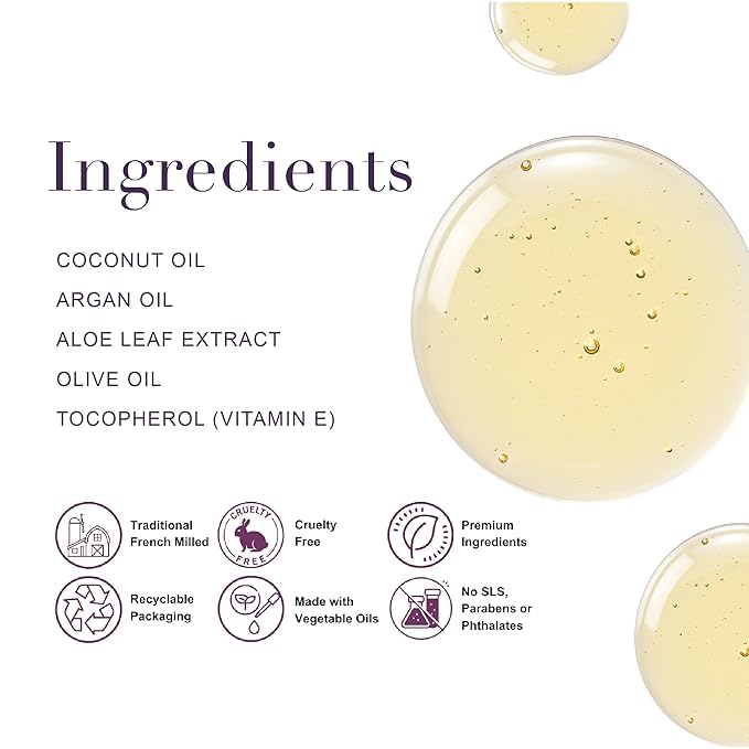 A LA MAISON French Liquid Hand Soap, Plumeria - Natural Hand Wash Made with Essential Oils - Biodegradable, Plant-Based, Vegan, Cruelty-Free, Alcohol & Paraben Free (16.9 oz, 3 Pack)